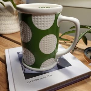 Starbucks grande coffee mug with golf theme